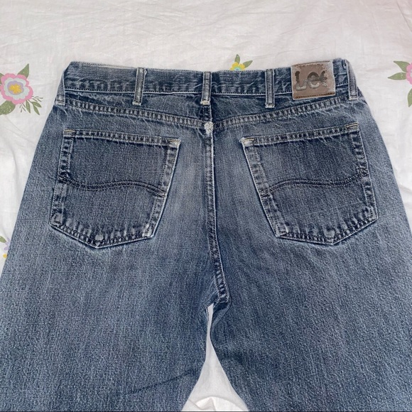 dark washed grey bootcut lee jeans 🔗 - Picture 1 of 5